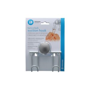 DOUBLE HOOK METRO ALUM TURN-N-LOCK SLVER